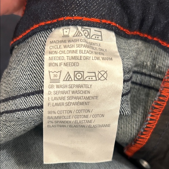 Peace Love World Regular Wide Leg Jeans with Side Buttons Womens Dark Blue Jeans - Picture 16 of 16